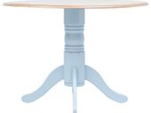 Dining Table Grey and Brown 106 cm Solid Rubber Wood