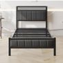 3ft Single Bed Frames with Storage Headboard Image 6