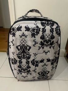 Free White and Black travel luggage