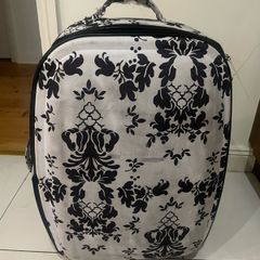 Free White and Black travel luggage