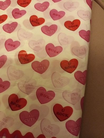 Valentines tablecloth