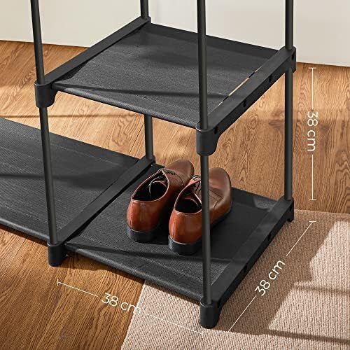 Freestanding Wardrobe, Foldable Closet, Coat Rack with Clothes Rails