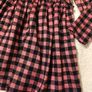 Girls Pink Check Dress Image 3