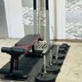 Branded: Cast Iron Weights Folding Rack Bench Bars Image 7