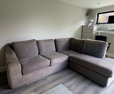 Corner Sofa Charcoal Grey