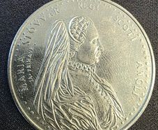 Vintage Mary Queen of Scots Medallion Necklace - Tower Mint Prop
