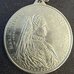 Vintage Mary Queen of Scots Medallion Necklace - Tower Mint Prop