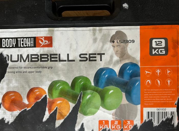 Dumbbell set 1, 2, 3 kg