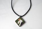 Personalised Diamond Shaped Pendant with Cord