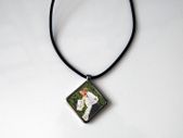 Personalised Diamond Shaped Pendant with Cord