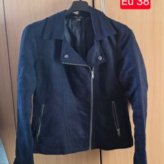 Navy jacket M suede