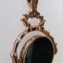 Vintage  Gold Plated Bloodstone & Carnelian Spinner Pendant and Chain Image 8