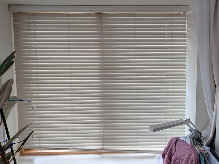 3 Large White Venetian Blinds - 156cm & 224cm