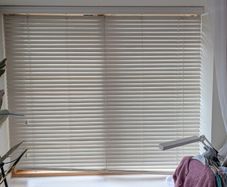 3 Large White Venetian Blinds - 156cm & 224cm