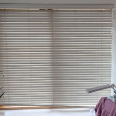 3 Large White Venetian Blinds - 156cm & 224cm