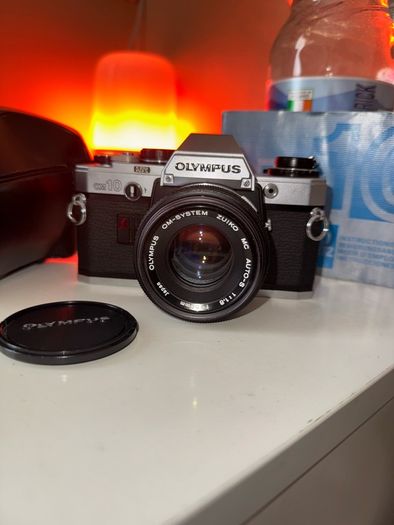 Olympus OM10 35mm Film Camera with Zuiko 50mm f1.8 fully working