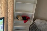 white shelving