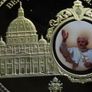 Pope Benedict XVI Vatican St Peters Gold plated commemorative XL size Image 3