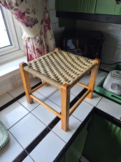 Vintage weave stool
