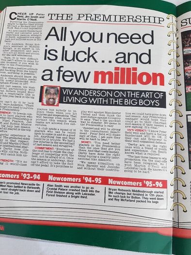 man United  Roy Keane season 96/97 magazine