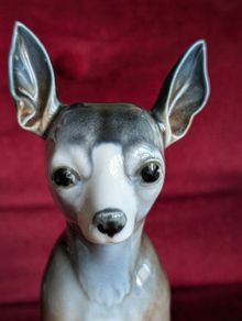 Hand painted Porcegama Chihuahua