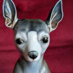 Hand painted Porcegama Chihuahua