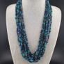 Vintage African Style Green Blue Tiny Glass Beads 10 Strands Lot Image 7