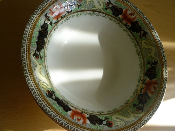 Myott Lotus Bowl Antique Circa 1920's Immaculate Large