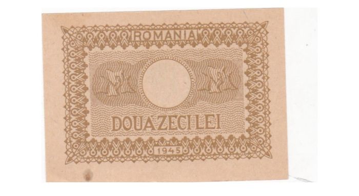 Romania - 20 ( Douazeci ) Lei , Mihai I , 1945