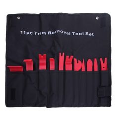 11pc Car Trim Door Panel Removal Molding Set Kit Pouch Pry Tool Interior Van DIY