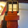 Osprey Mans Brown Real Leather Belt - New Image 3