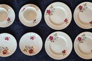 Carrigaline Pottery - Rose Floral Design - tea set pieces
