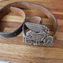 Vintage  Harley Davidson  belt and buckle Image 3