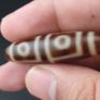 Anitque Himalayan 4 Eyes Tibetan Agate Bead Amulet Image 7