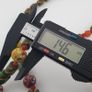 Antique Venetian Style Stripe & Aventurine Glass Beads Necklace Image 6