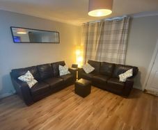 1 Dark Brown Leather Sofa