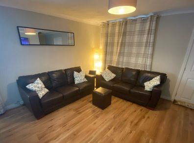 1 Dark Brown Leather Sofa
