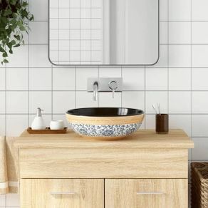 Countertop Basin Multicolour Round 41x14 cm Ceramic