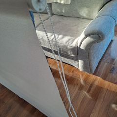 off white roller blind