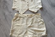 Set new from  shien  cream colour