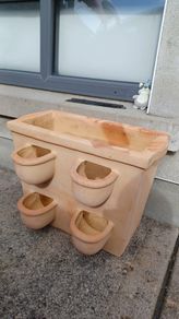 Terracotta strawberry planter