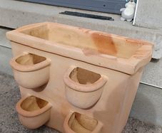 Terracotta strawberry planter