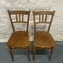 A pair of tall Thonet bentwood chairs. Image 2