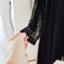 Jasmine Black Dress with Lace - Size 14 Image 4