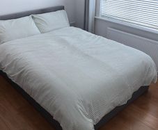 Double bed with storage