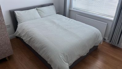 Double bed with storage
