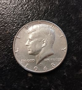1968-D USA, Silver Kennedy Half Dollar
