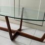 Mid-century Modern Teak Glass Coffee Table Image 2
