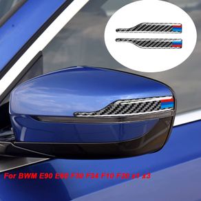 For BMW Car 1 2 3 4 5 7 series X3 X4 X5 X6 Carbon Fiber Rearview Mirror Anti-rub Strip Protector Anti-collision Sticker