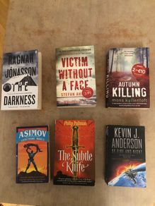 Collection of 6 assorted fiction and sci-fi paperbacks